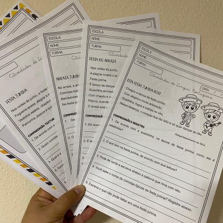 45 - 04 Quadrinhas de Festa Junina - Alfabetização