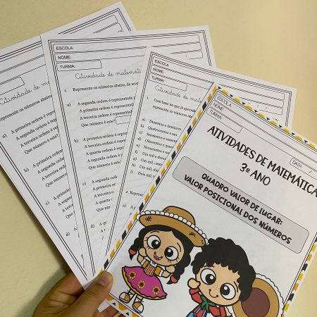 46 - 3º ano - Valor posicional dos números até a milhar (6 páginas)