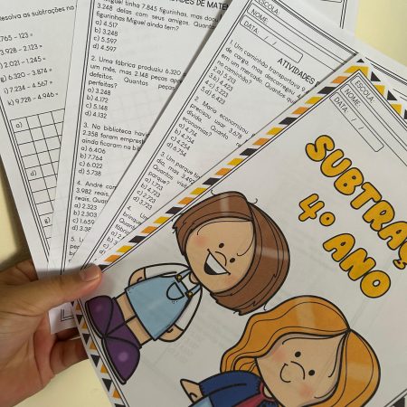 72 - Subtração - 4º ano  (volta às aulas)