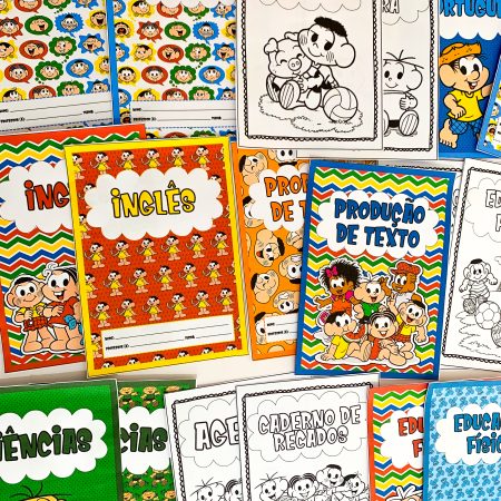 166 - Capas de Caderno Turma da Mônica