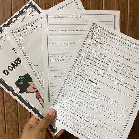 198 - 3º ano O carro de corrida