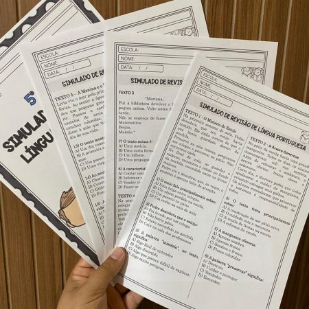 205 - 5º ano - Revisão com Simulado de Língua Portuguesa