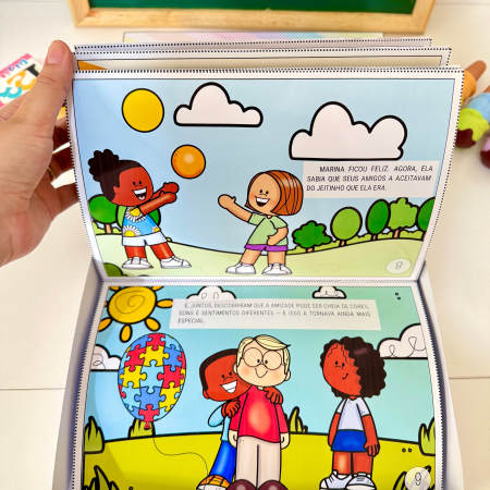 250 - Livro "As cores de Marina" - Conscientização do autismo