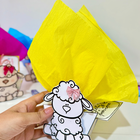 244 - Caixinhas de Páscoa - Cordeirinho