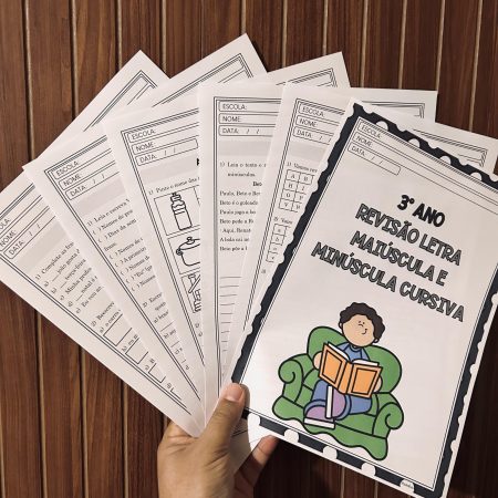 290 - 3º ano Letra cursiva maiúscula e minúscula