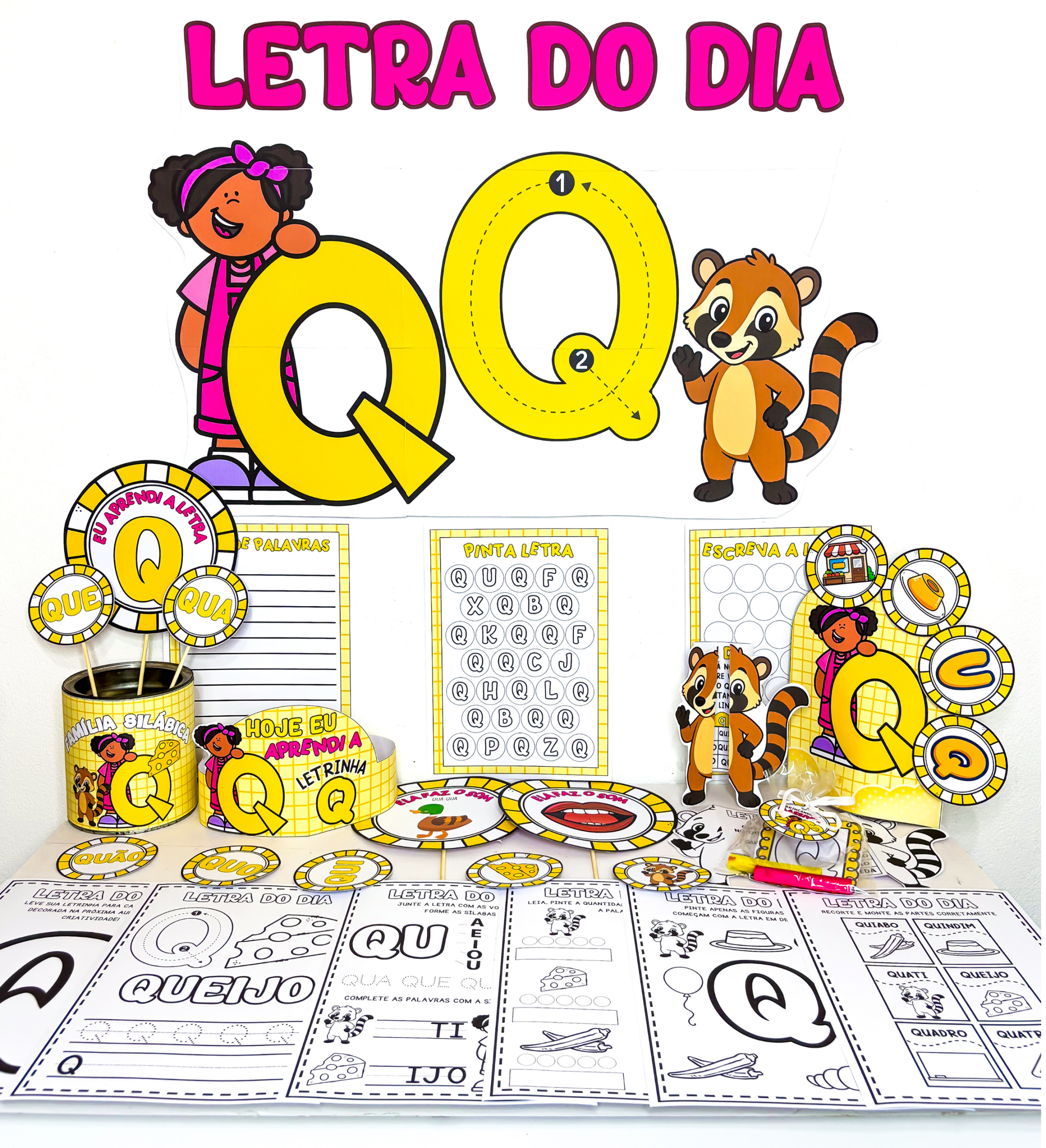 366 - 1º ano Kit Letra Q